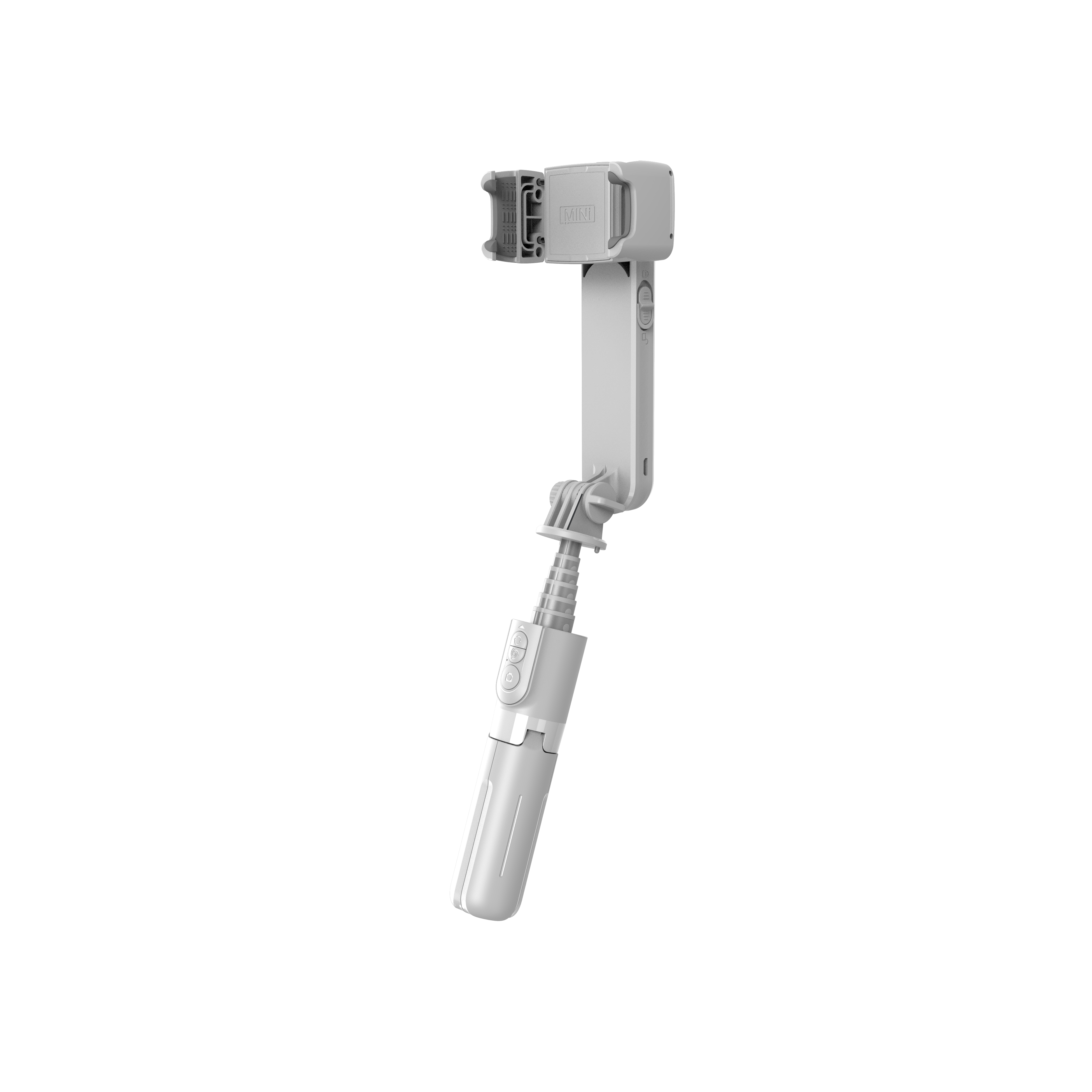 Mini Perche Stabilisateur 1-Axe pivotant 360° Bluetooth 2 en 1 Éclairage LED - INFLUENCE PRO1