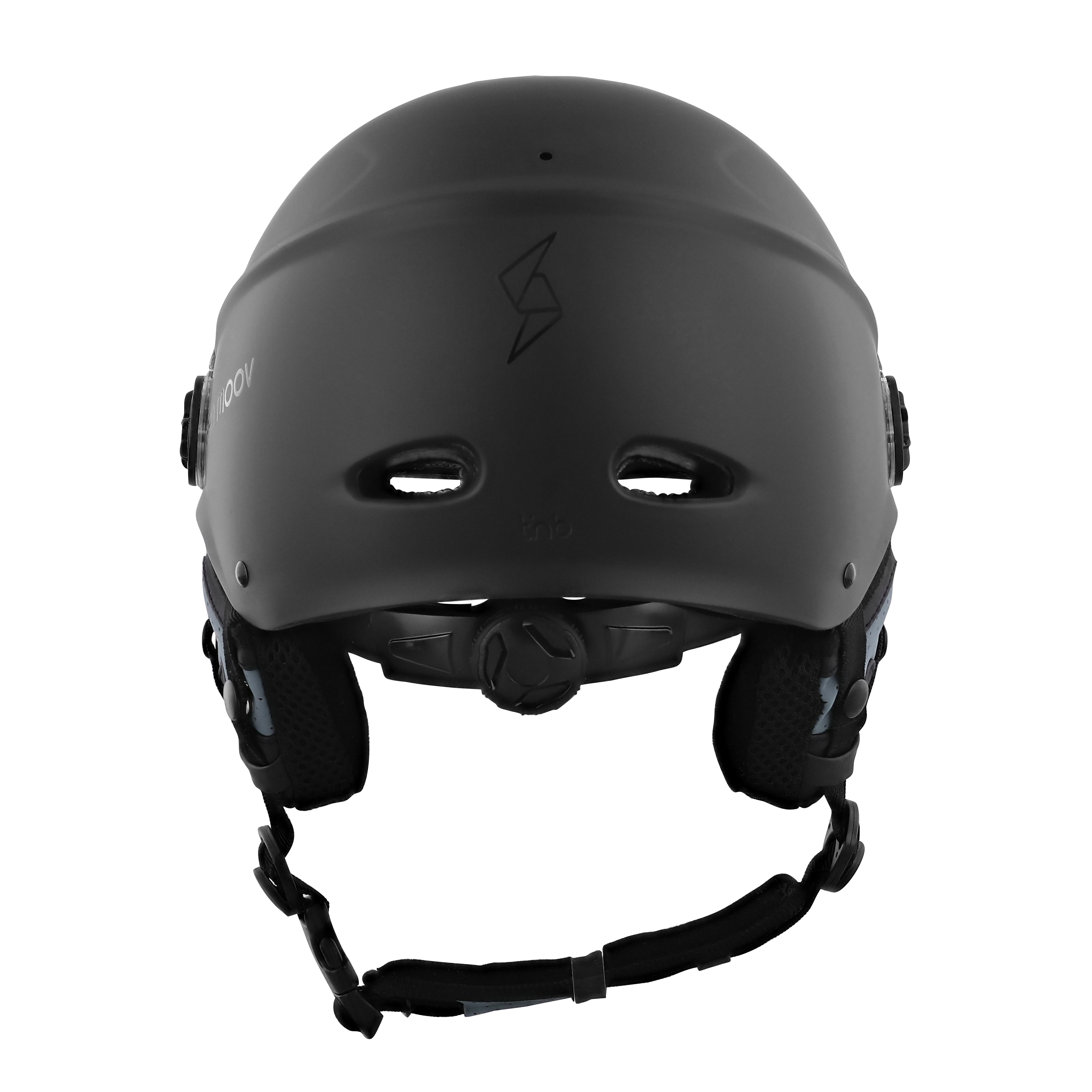 Casco protector con visera y orejeras desmontables - NEGRO TALLA M3