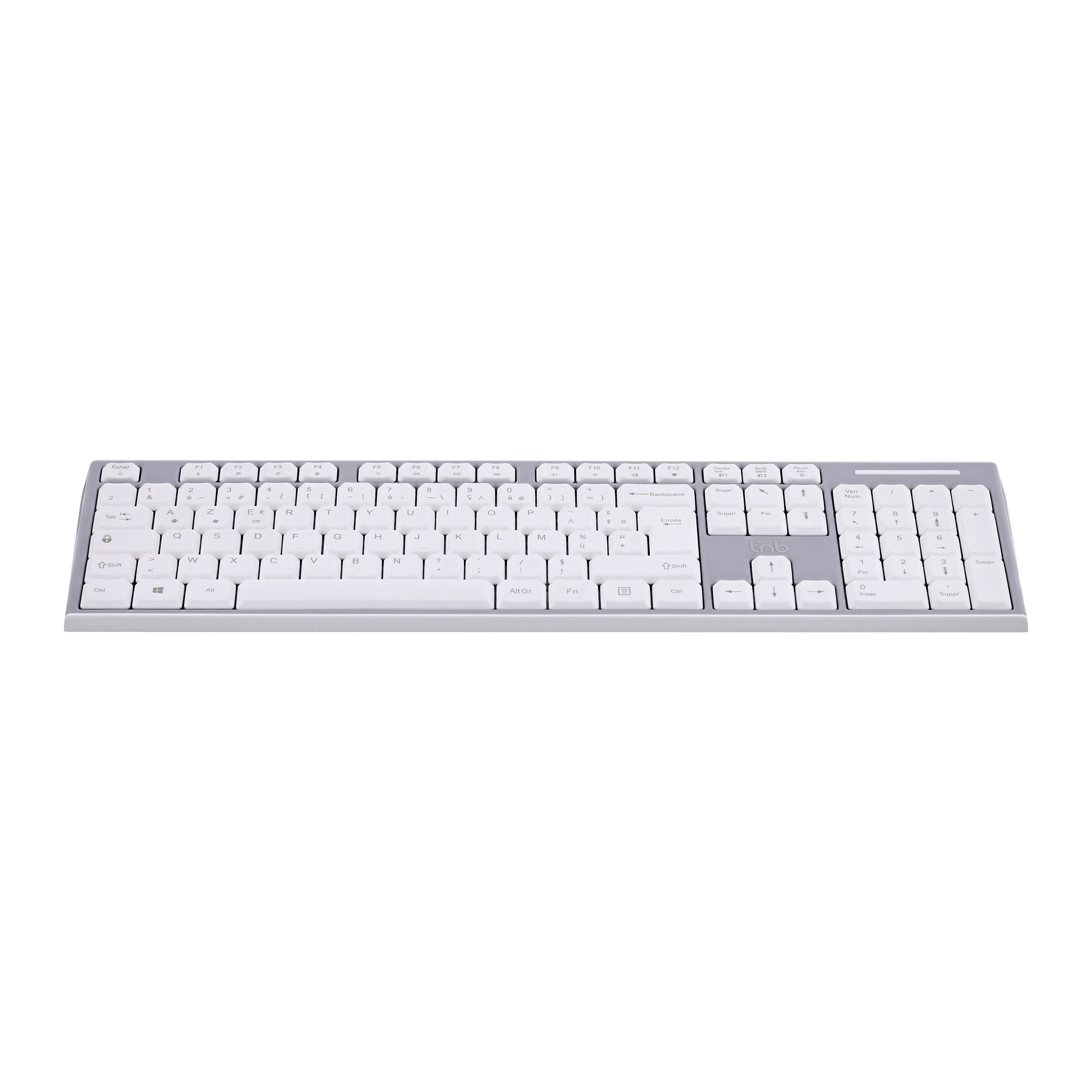 Clavier sans fil rechargeable Bluetooth + USB-A 2,4 Ghz - AZERTY (FR)4