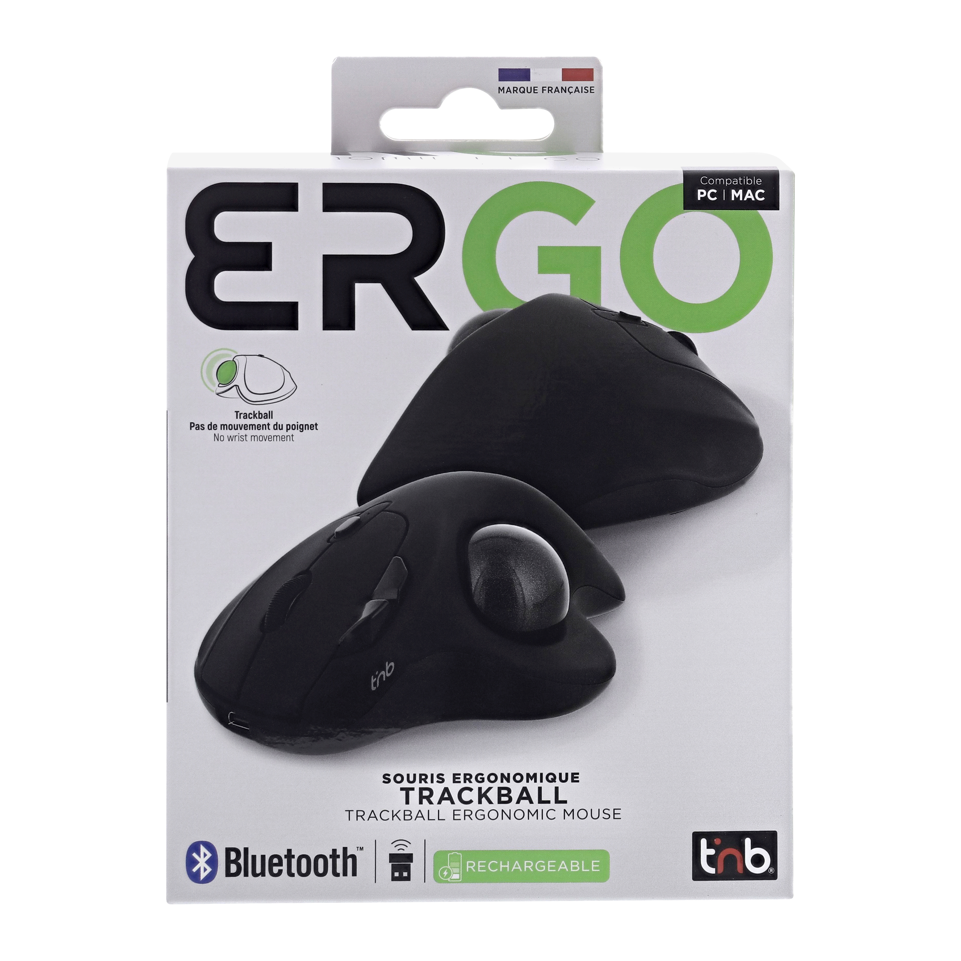 Souris ergonomique trackball rechargeable sans fil9