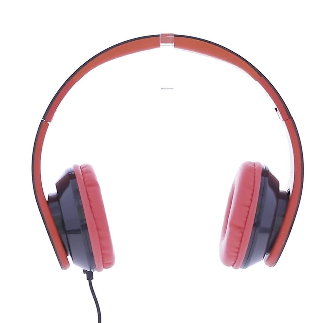STREAM wired headset 3.5mm jack red